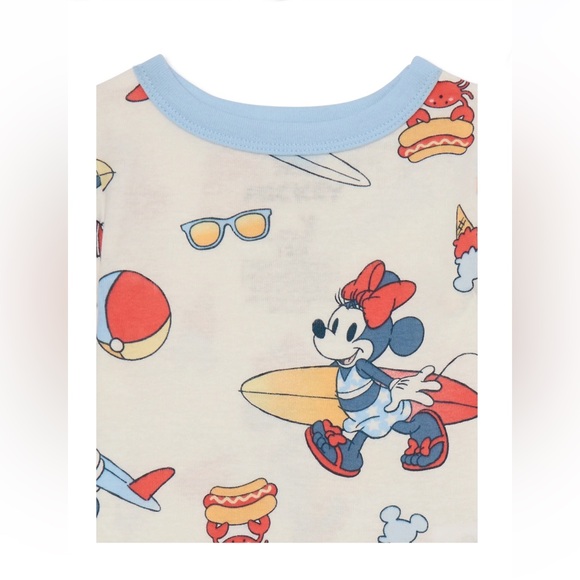 Disney 2-Piece Toddler Pajama Mickey & Minnie Summer☀️Set Size 2T - Picture 4 of 7